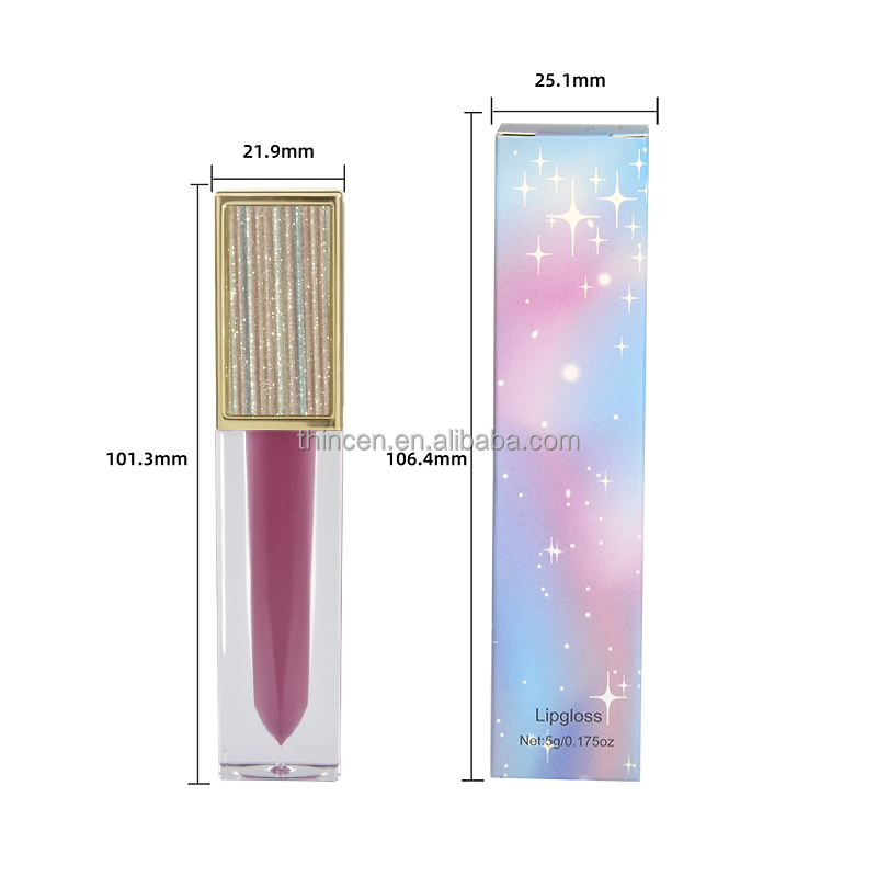 Thincen - Luxury Clear Vegan Lipgloss Labels Custom Lip Gloss Private Logo Glossy Lipgloss Lipstick&Lipgloss 10
