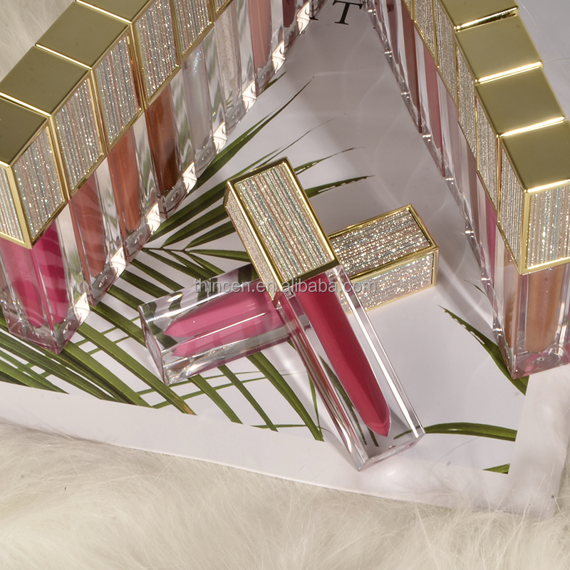 Thincen - Luxury Clear Vegan Lipgloss Labels Custom Lip Gloss Private Logo Glossy Lipgloss Lipstick&Lipgloss 24