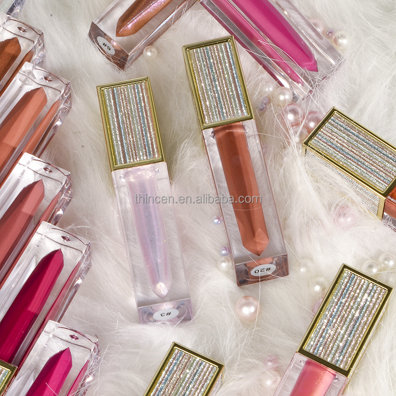 Thincen - Luxury Clear Vegan Lipgloss Labels Custom Lip Gloss Private Logo Glossy Lipgloss Lipstick&Lipgloss 18