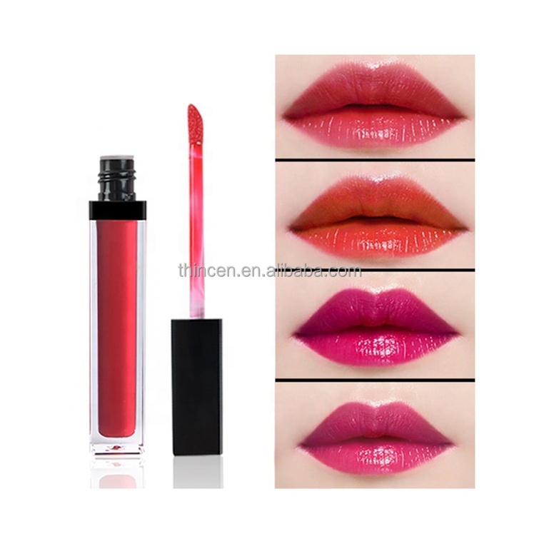 Thincen - Create Your Logo Lip Makeup Line Pinky Red Glossy Nude Lip Gloss Lipgloss Vendor Lipstick&Lipgloss 12
