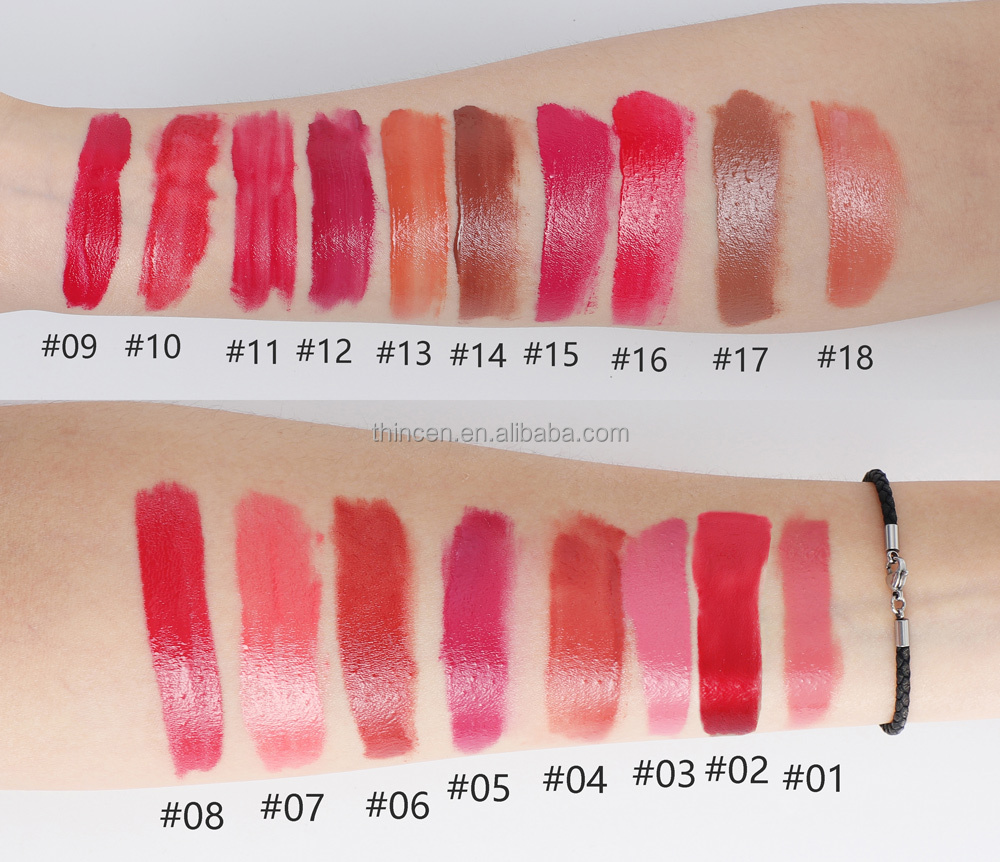 Thincen - Create Your Logo Lip Makeup Line Pinky Red Glossy Nude Lip Gloss Lipgloss Vendor Lipstick&Lipgloss 26
