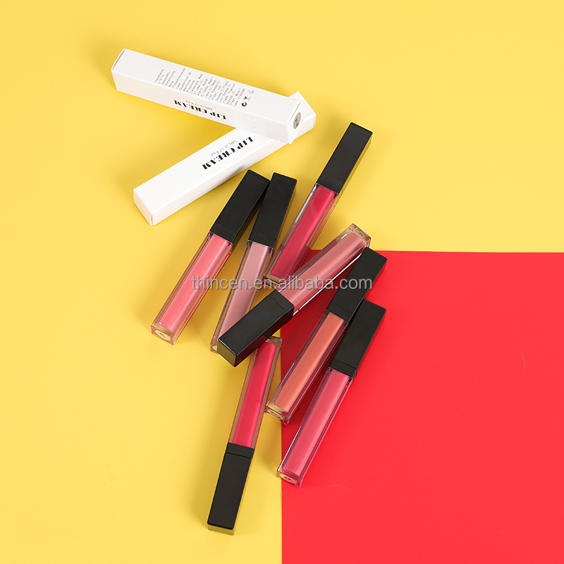 Thincen - Create Your Logo Lip Makeup Line Pinky Red Glossy Nude Lip Gloss Lipgloss Vendor Lipstick&Lipgloss 24