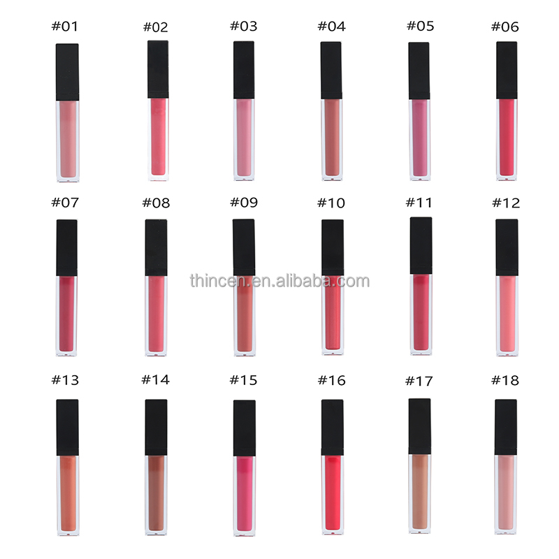 Thincen - Create Your Logo Lip Makeup Line Pinky Red Glossy Nude Lip Gloss Lipgloss Vendor Lipstick&Lipgloss 28