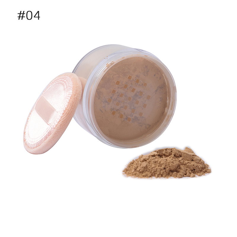 PL-2r Private Label Face Makeup Loose Powder Custom Logo 9 Colors Matte Foundation Oil control setting Loose Powder 14