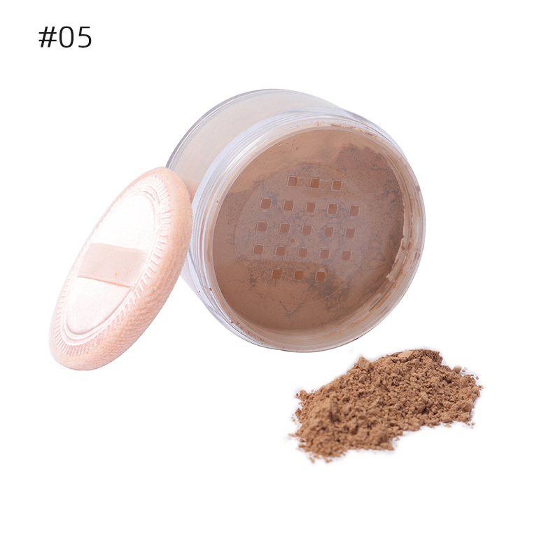 PL-2r Private Label Face Makeup Loose Powder Custom Logo 9 Colors Matte Foundation Oil control setting Loose Powder 16