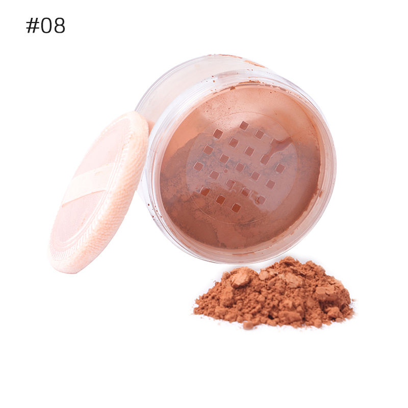 PL-2r Private Label Face Makeup Loose Powder Custom Logo 9 Colors Matte Foundation Oil control setting Loose Powder 22