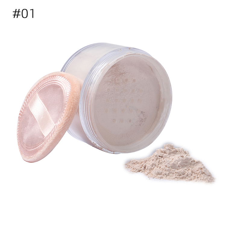 PL-2r Private Label Face Makeup Loose Powder Custom Logo 9 Colors Matte Foundation Oil control setting Loose Powder 8