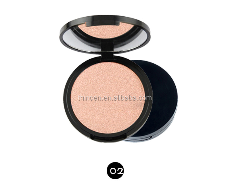 1 Single Color With Mirror Private Label Highlighter Powder Makeup 14