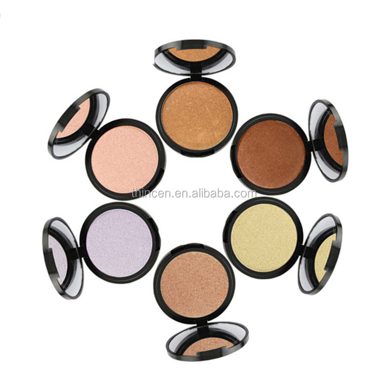 1 Single Color With Mirror Private Label Highlighter Powder Makeup 24
