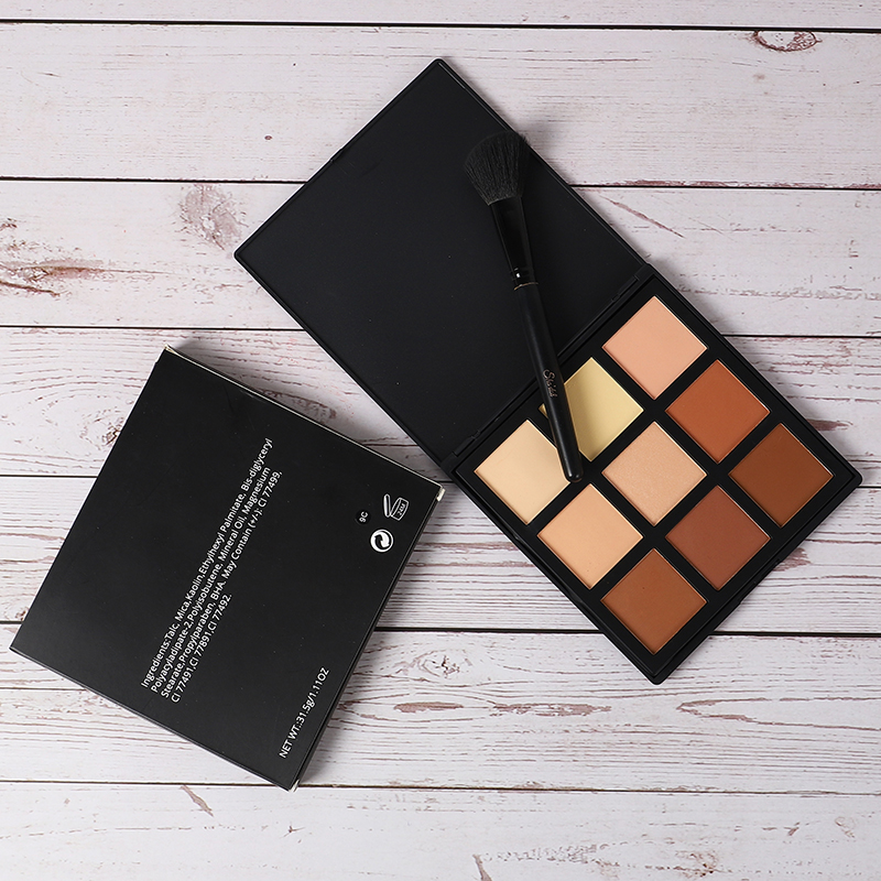 Thincen - 9Cr Hot Selling High Pigmented Contour Bronzer 9 Colors Matte Face Powder Palette With Private Label Contour 10