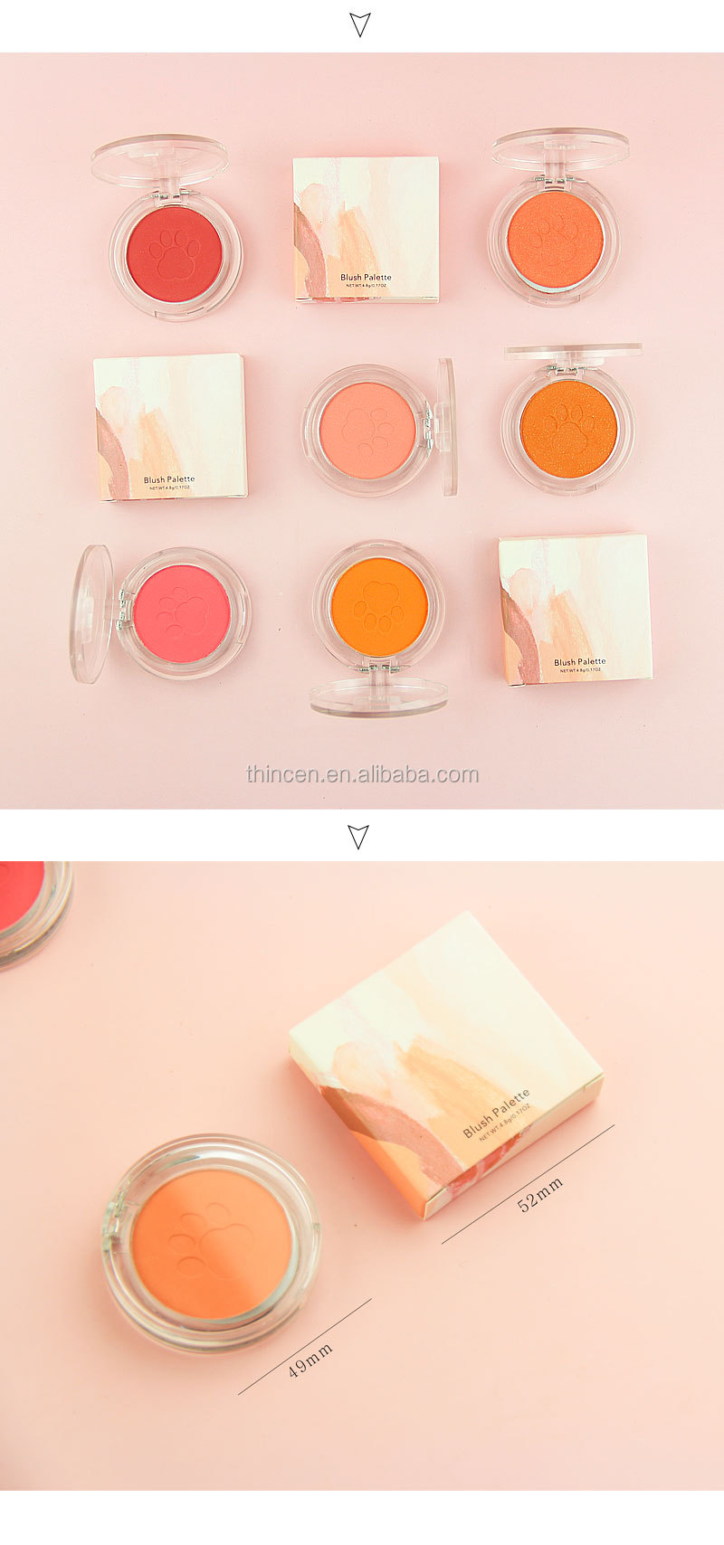 Best Selling Monochrome Blush Makeup Blush Private Label Blush Manufacturer - Thincen 17