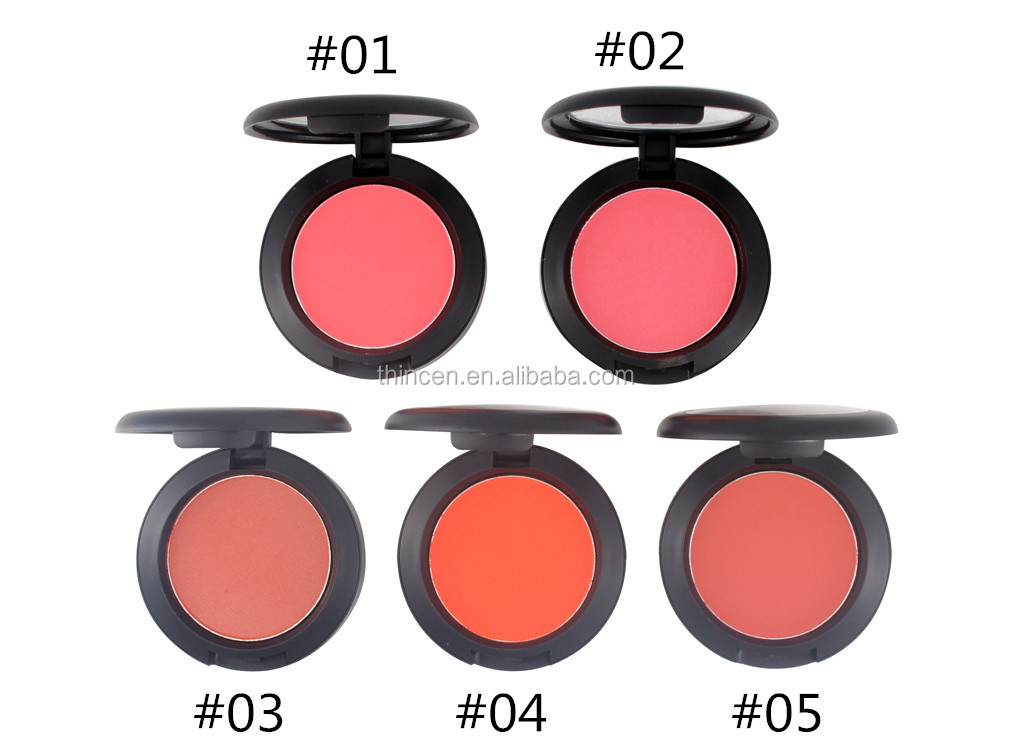 Thincen - Transparent Package 5 Colors Blush Darkskin Powder Blush Private Label Blush 8
