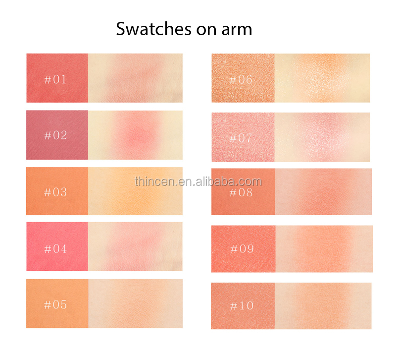 Thincen - New Design Face Makeup Single Blusher Blush Palette Private Label Blush 20