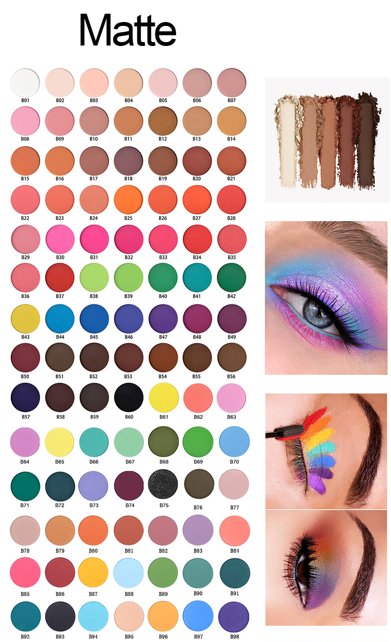 High Pigment Eyeshadow Palette Customized 15 Colors2