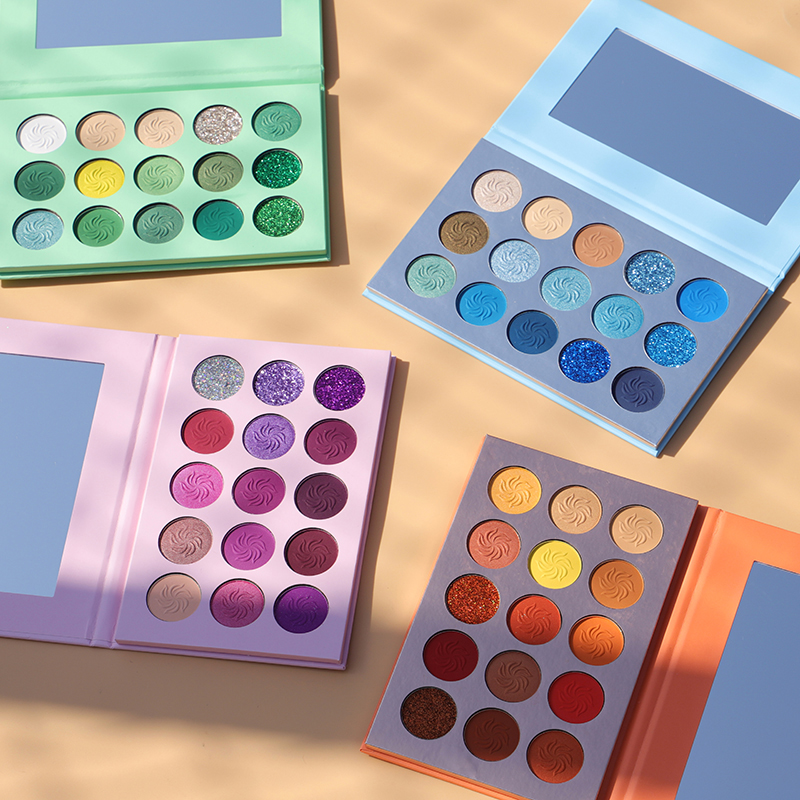 DIY 15 Color Empty Eyeshadow Palette Nude Pigment Eye Shadow3