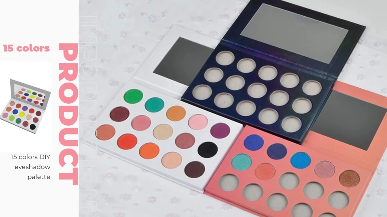 Private Label Waterproof Pigment Vegan Cosmetics Makeup Eyeshadow Palette 1