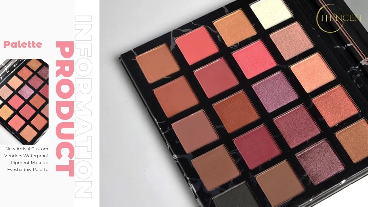 New Arrival Custom Vendors Waterproof Pigment Makeup Eyeshadow Palette 1
