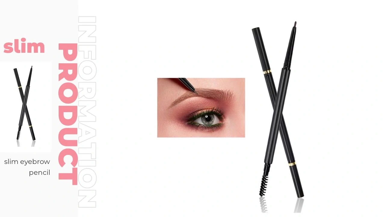 Ultra Thin Waterproof Eyebrow Pencil with Eyebrow Brush Private Label Manufacturer 1