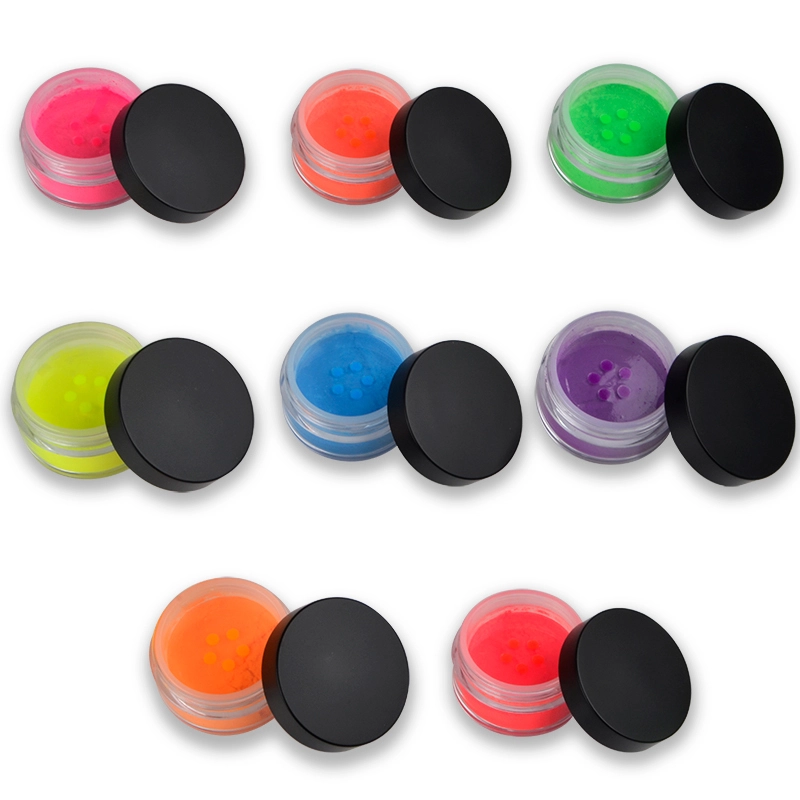 Make Up Private Label Single Loose Eye Shadow Glow In The Drak Neon Pigment Eyeshadow 1