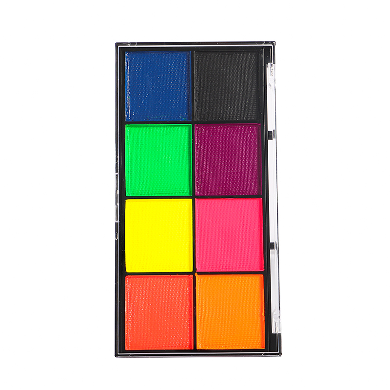 Halloween 8 Color Party Water Activated Face Eyeliner Neon Palette Professional Wholesale Manufacturer 2