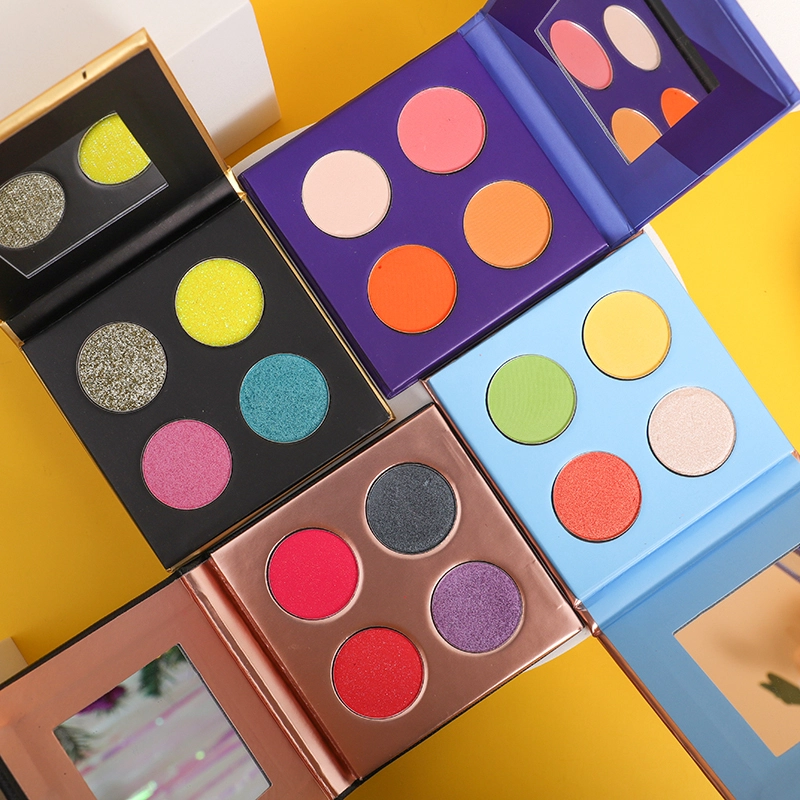 Customize Your Own Empty Eyeshadow Packaging Makeup Holographic Eyeshadow Palette 1