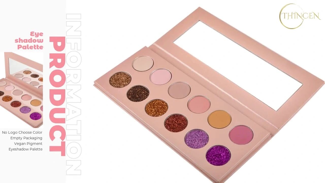 No Logo Choose Color Empty Packaging Vegan Pigment Eyeshadow Palette 1