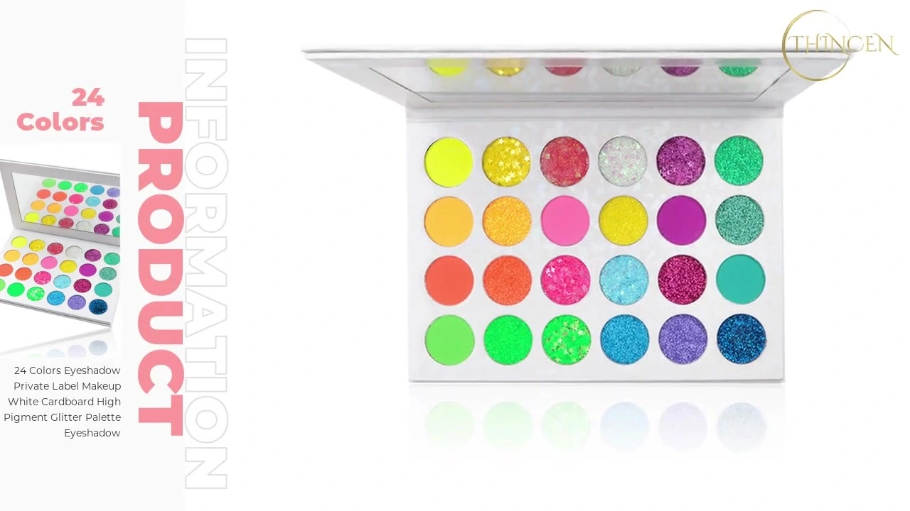 Private Label 24 Colors Glitter Eyeshadow Palette Suppliers 1