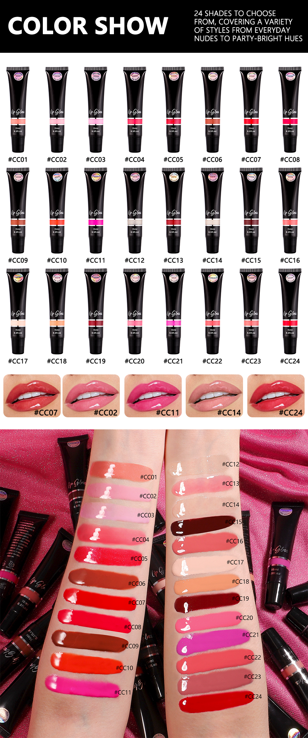 Wholesale Private Label Vegan Moisturizing Lip Gloss | Thincen 10