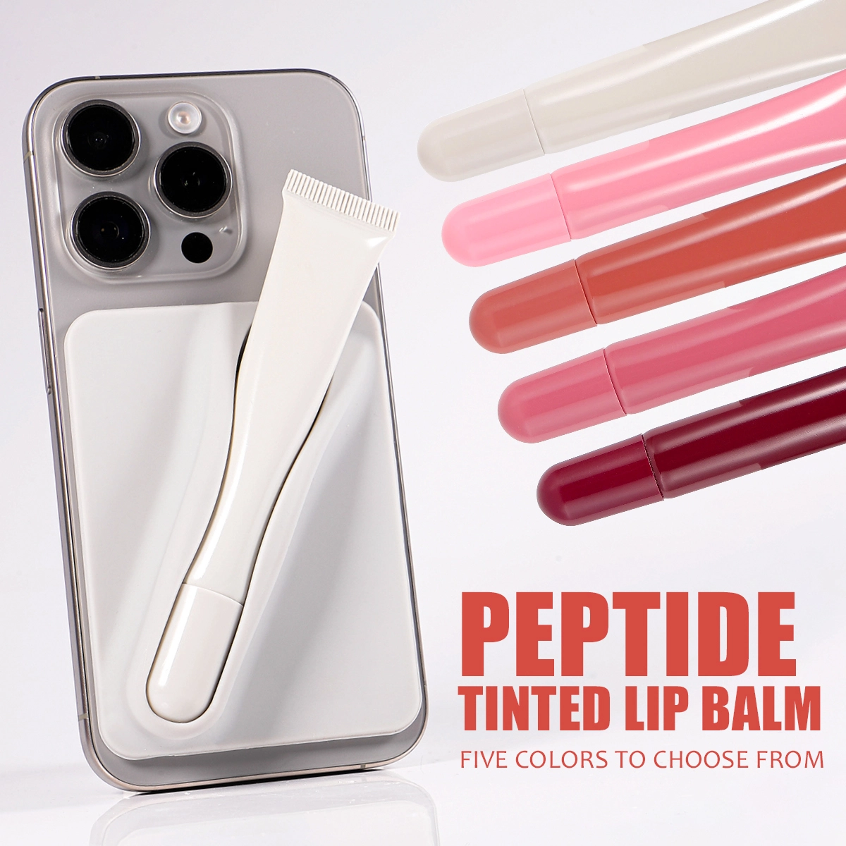 Найкращий пептидний тонований блиск для губ від веганської компанії Private Label - Thincen 1