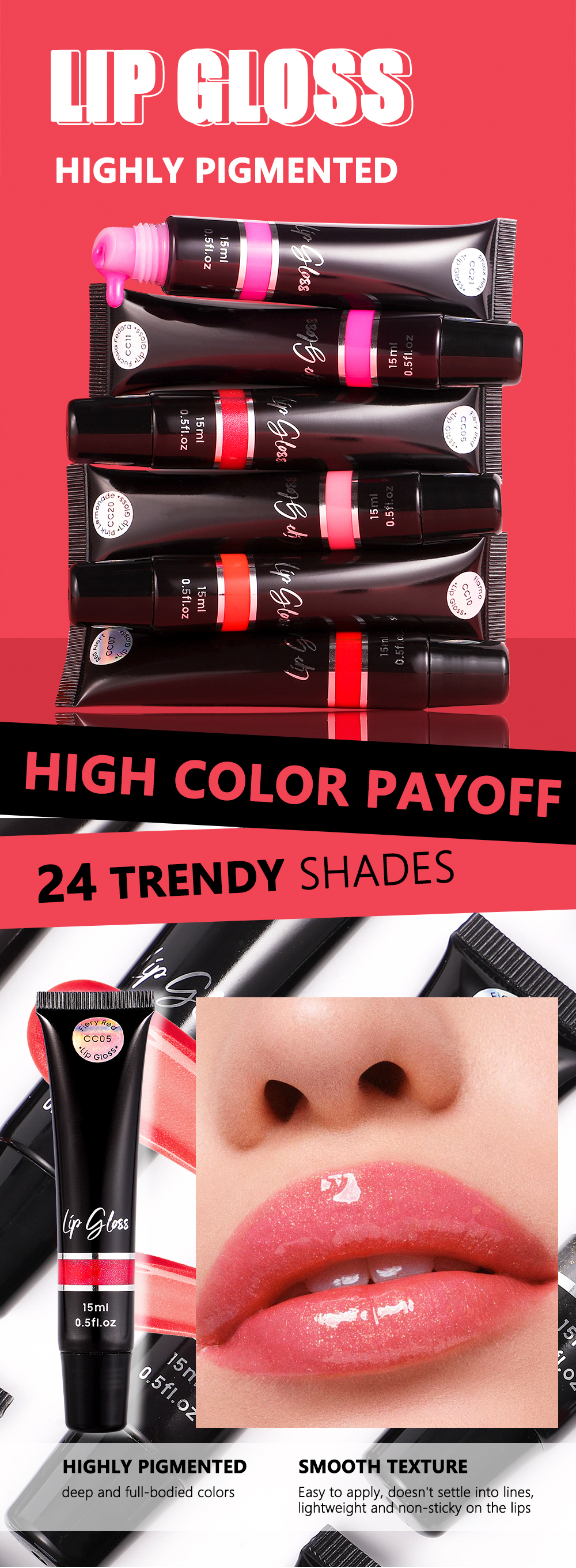 Wholesale Private Label Vegan Moisturizing Lip Gloss | Thincen 8