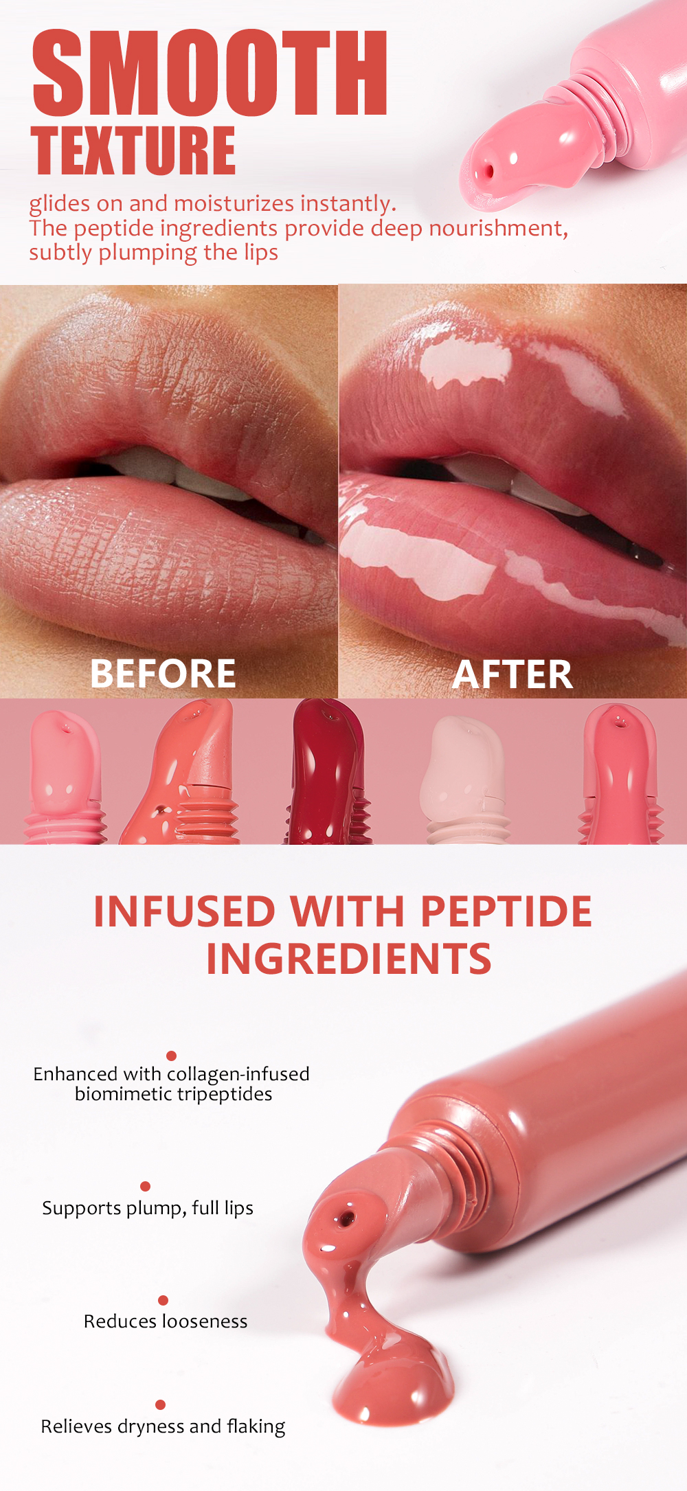 Найкращий пептидний тонований блиск для губ від веганської компанії Private Label - Thincen 9