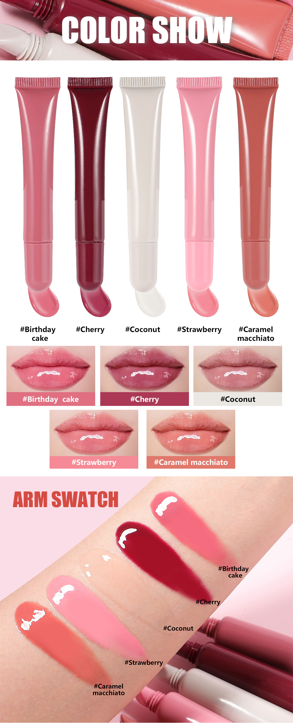 Найкращий пептидний тонований блиск для губ від веганської компанії Private Label - Thincen 10