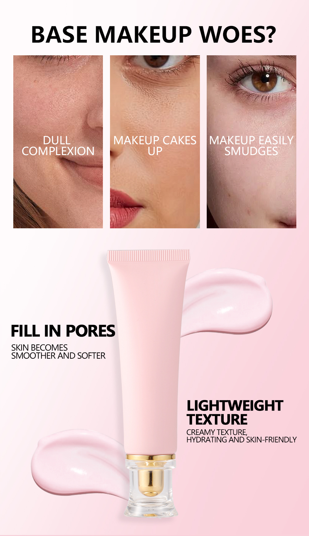 Wholesale Face Base Oil Control Hydrating Clear Nude Face Primer for Oily Skin 9