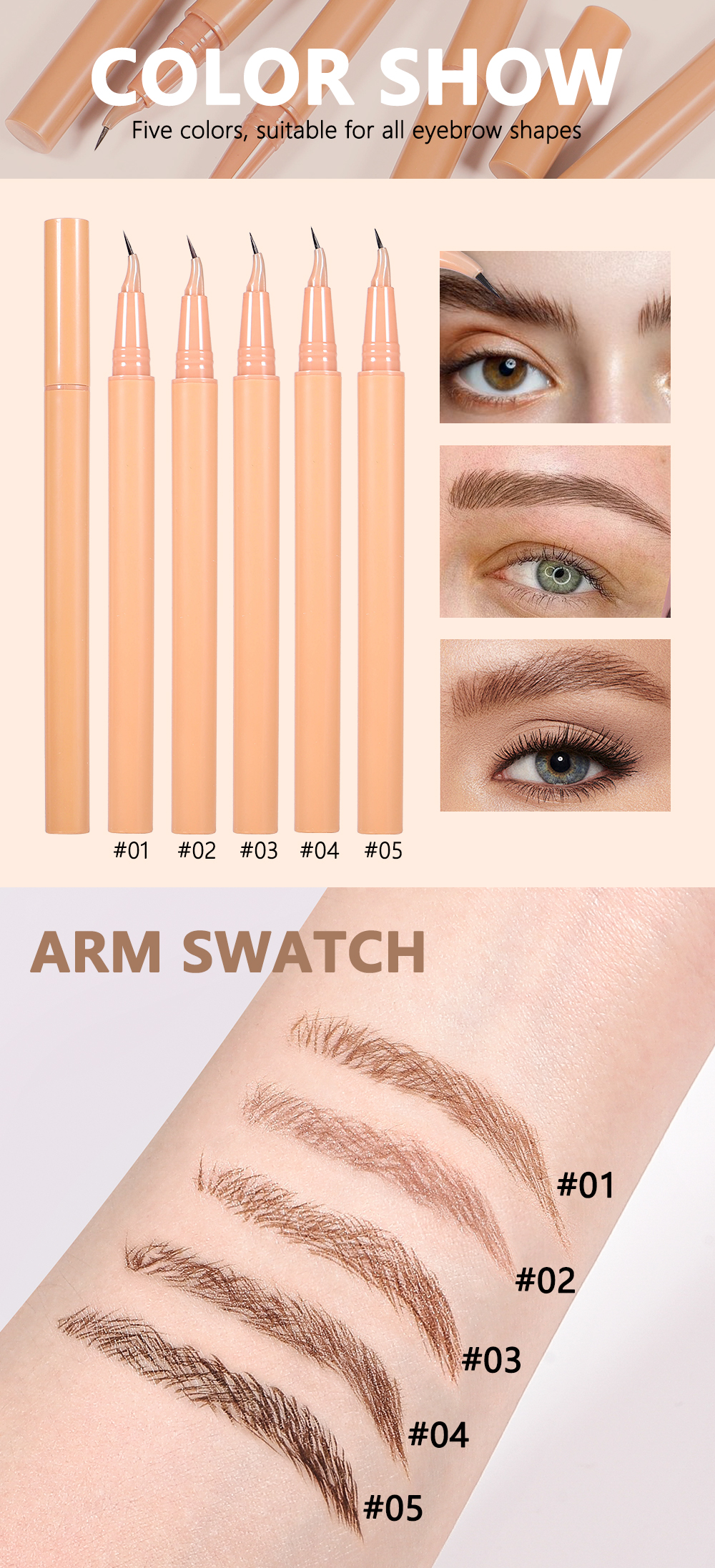 Ultra-Fine Liquid Eyebrow Pen Manufacturer | Thincen 11