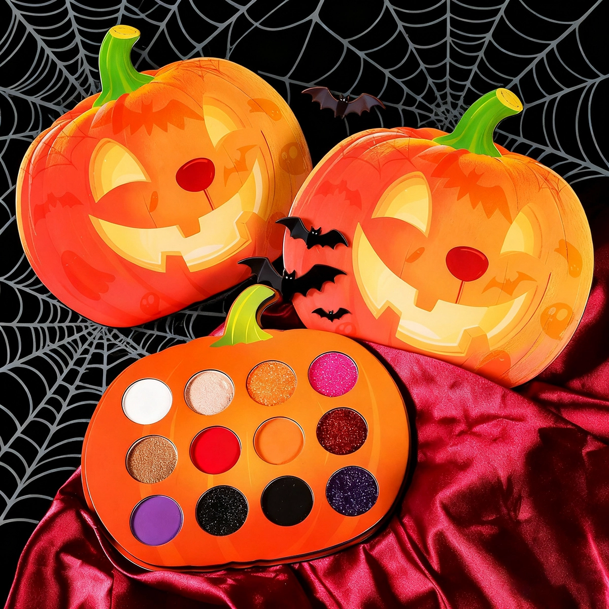 Quality Halloween Pumpkin Shape Eyeshadow Palette Manufacturer | Thincen 1