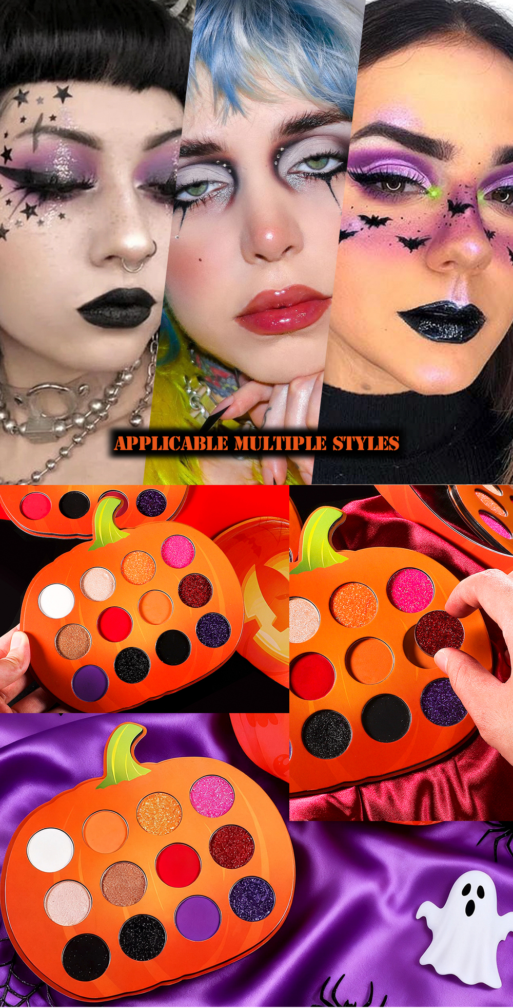 Quality Halloween Pumpkin Shape Eyeshadow Palette Manufacturer | Thincen 9