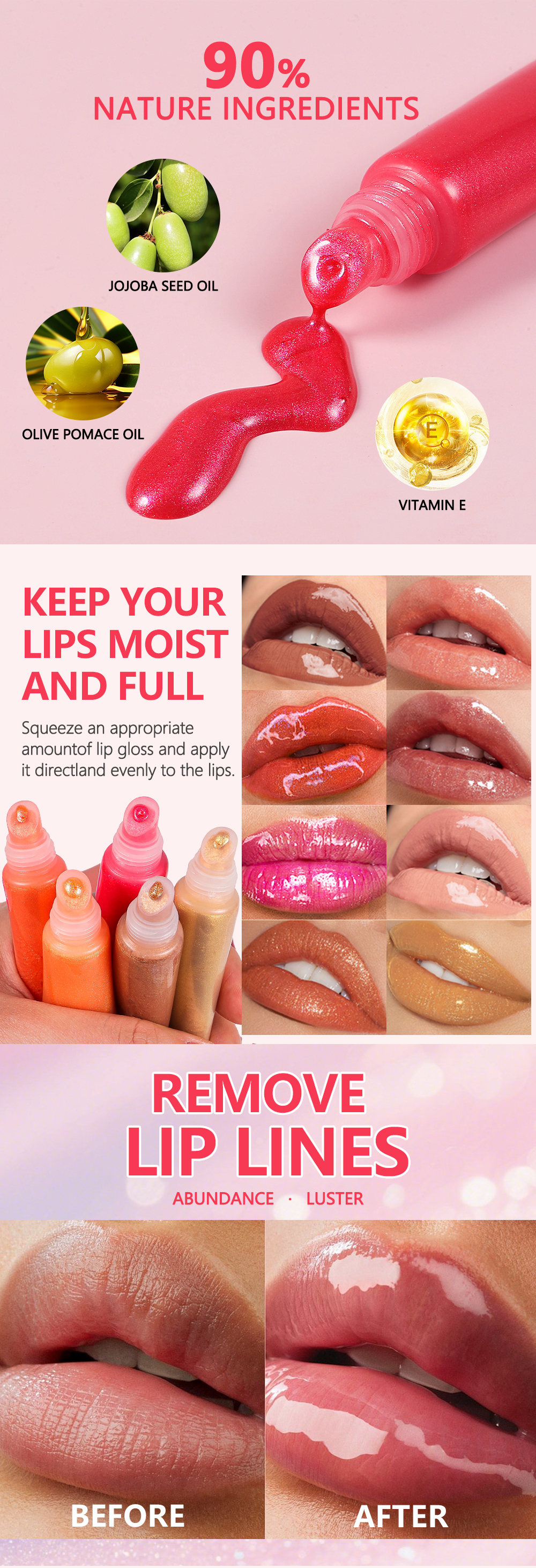 Quality Squeeze Lip Gloss Moisturizing Lip Balm Manufacturer | Thincen 9
