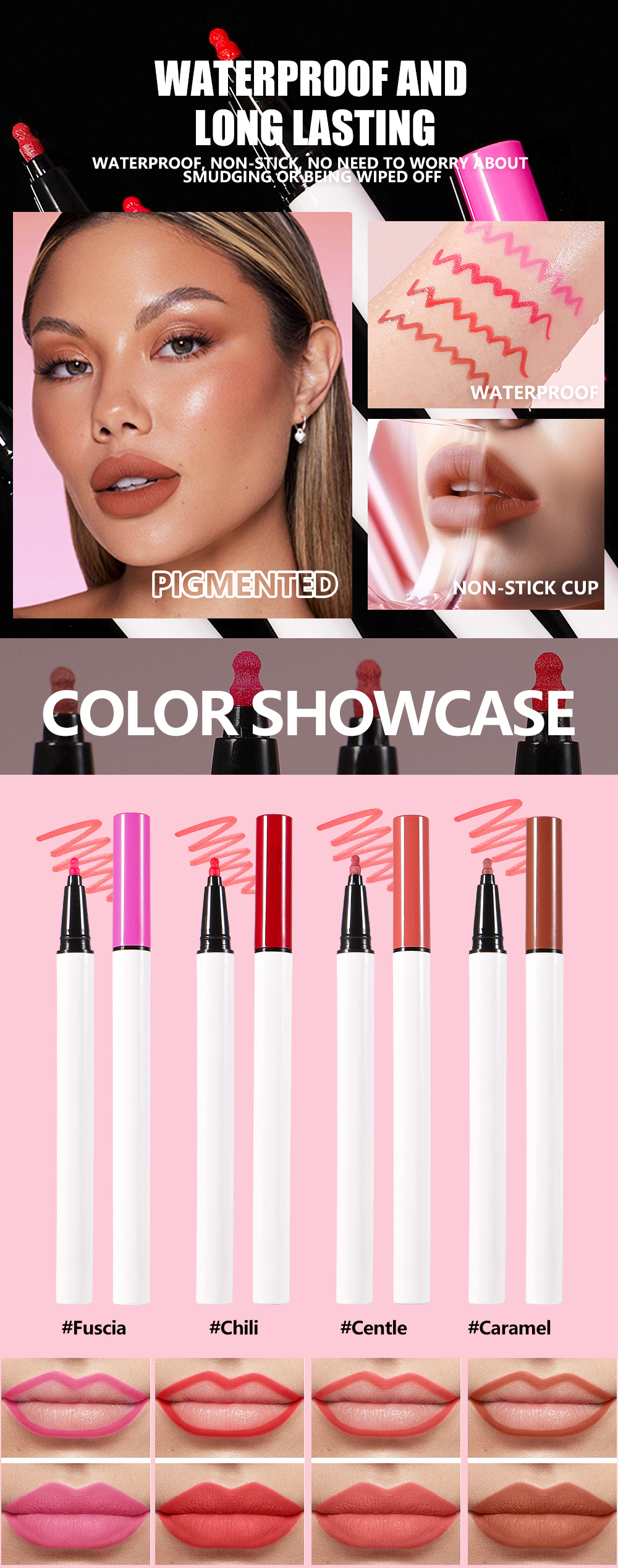 Waterproof Matte Liquid Lipliner | Private Label 10