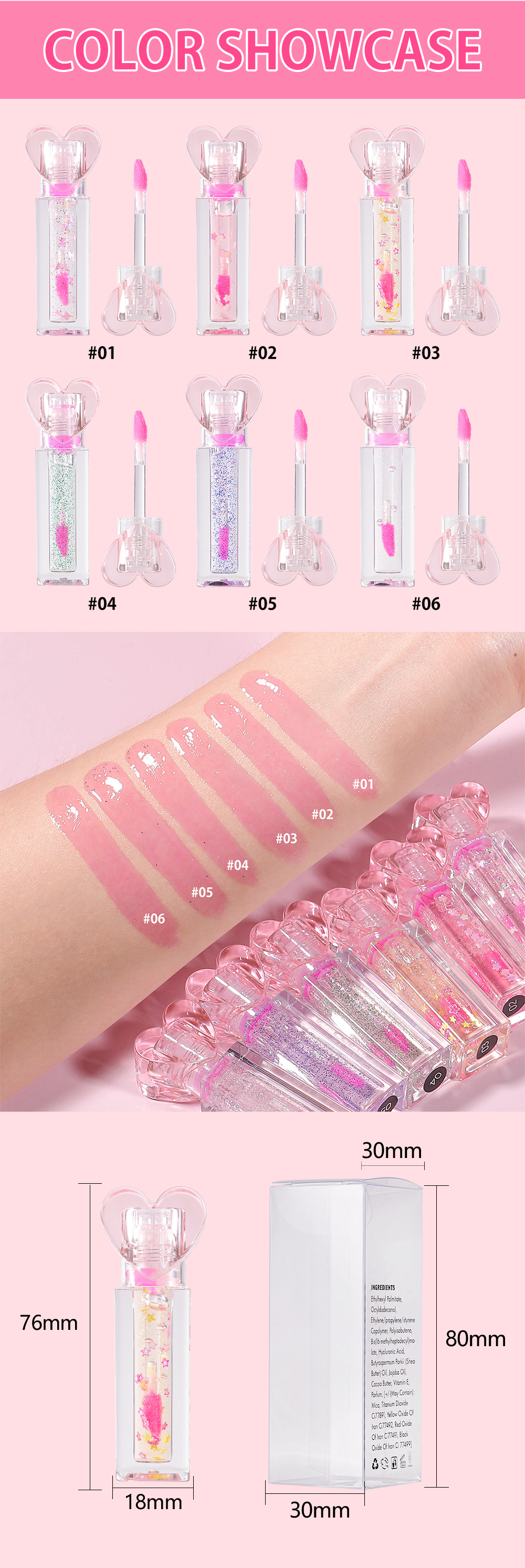 Moisturizing Color Changing Lip Oil | Private Label Vegan Lip Gloss Company - Thincen 11