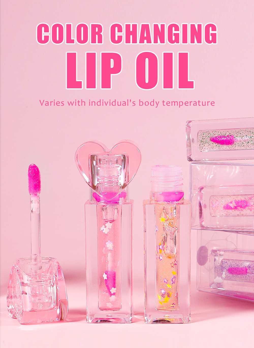 Moisturizing Color Changing Lip Oil | Private Label Vegan Lip Gloss Company - Thincen 8