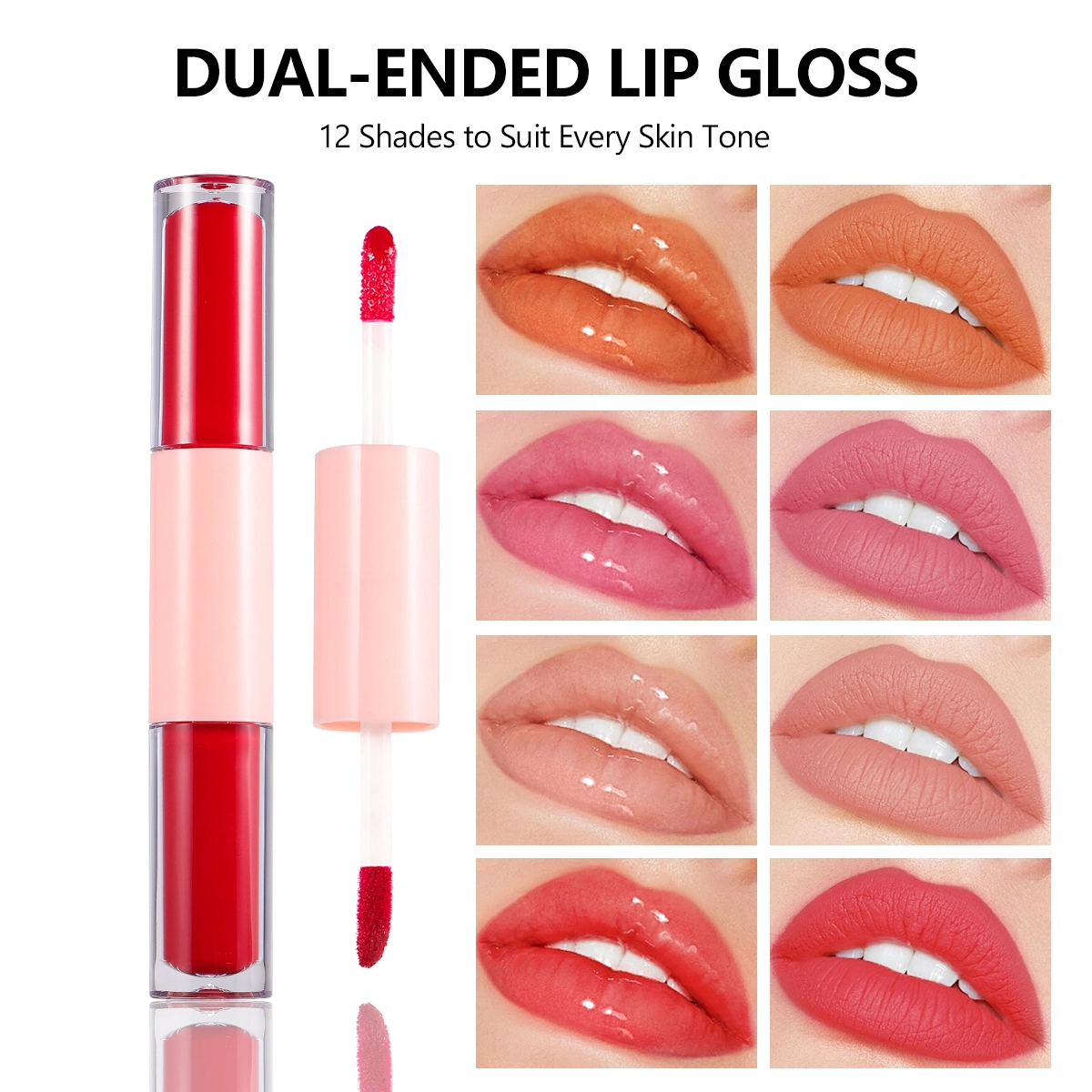 Dual-Ended Waterproof Lip Gloss | Matte Long-Lasting | Thincen Custom Private Label 1