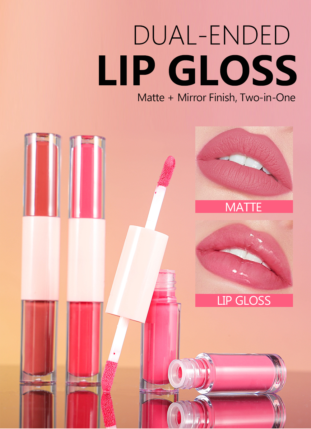Dual-Ended Waterproof Lip Gloss | Matte Long-Lasting | Thincen Custom Private Label 8