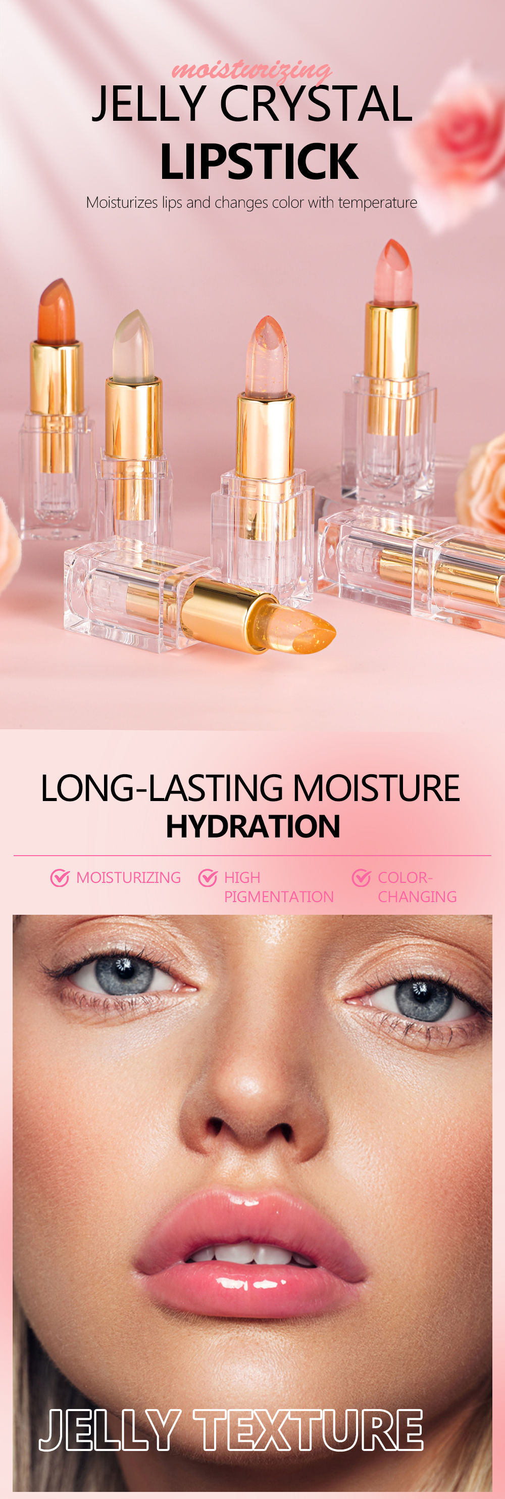 Temperature-Changing Jelly Crystal Lipstick Manufacturer | Thincen 8