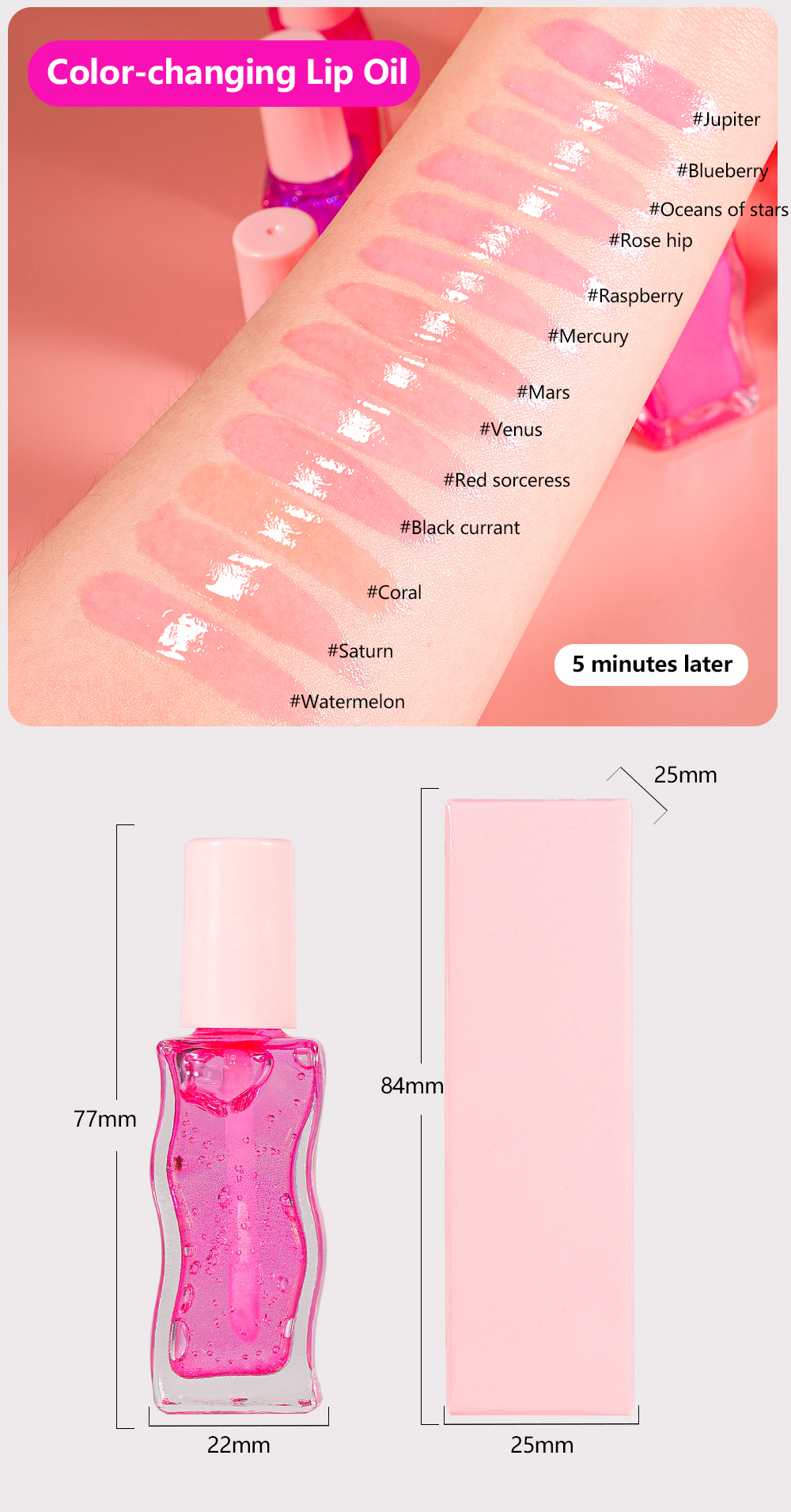 Wholesale Color Changing Lip Oil – Vegan Moisturizing Lip Care 10