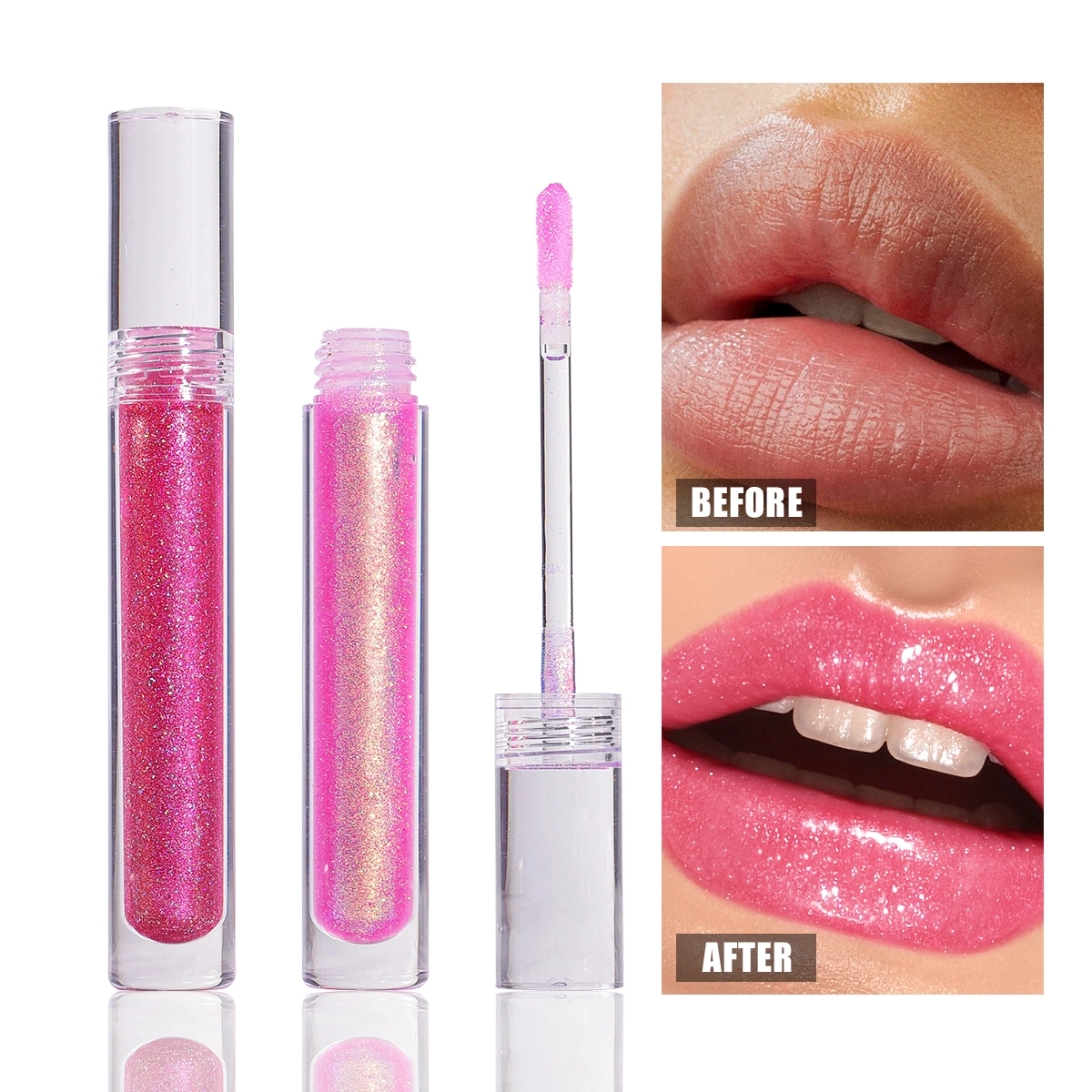 Holographic Shimmer Lip Gloss – Wholesale Vegan Private Label Lip Gloss 1