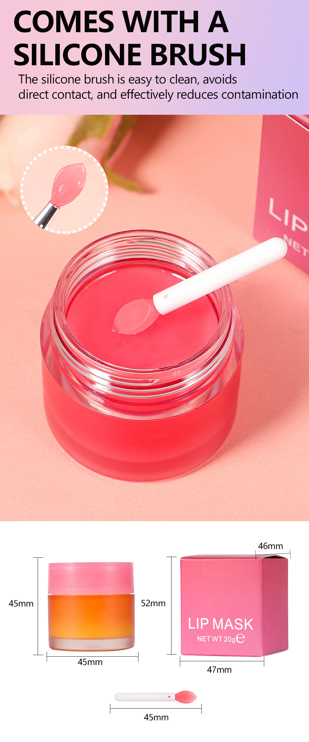 Private Label Organic Lip Mask in Mango Flavor