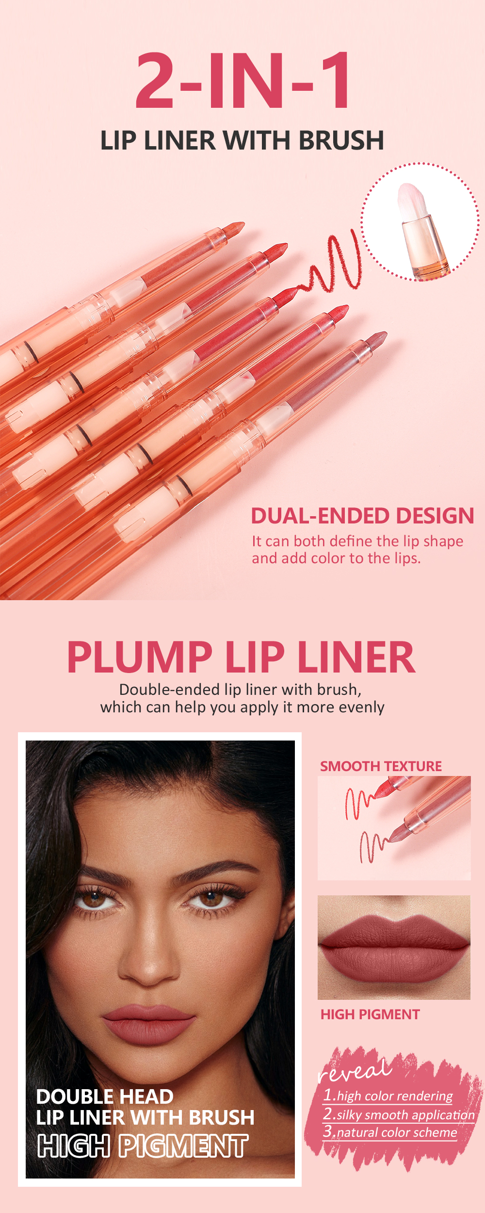 Private Label Lip Liner in Vibrant Red Shade