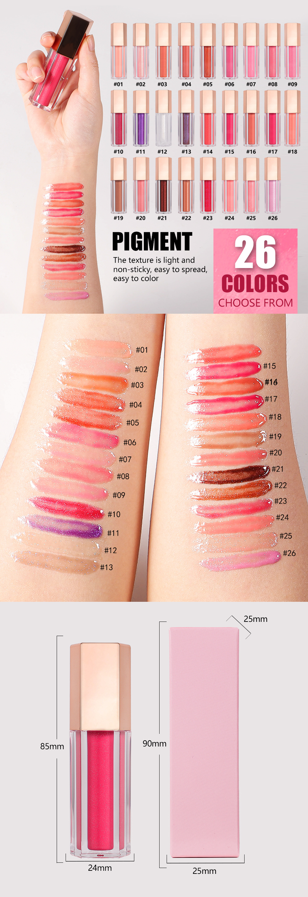 Glitter Lip Gloss – Wholesale Private Label Vegan Lipgloss 10