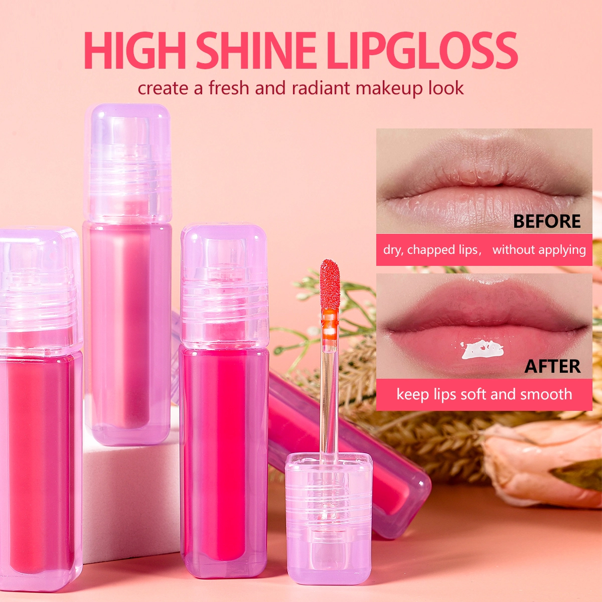 Wholesale High Shine Lipgloss | OEM Vegan Lip Oil | Thincen 1