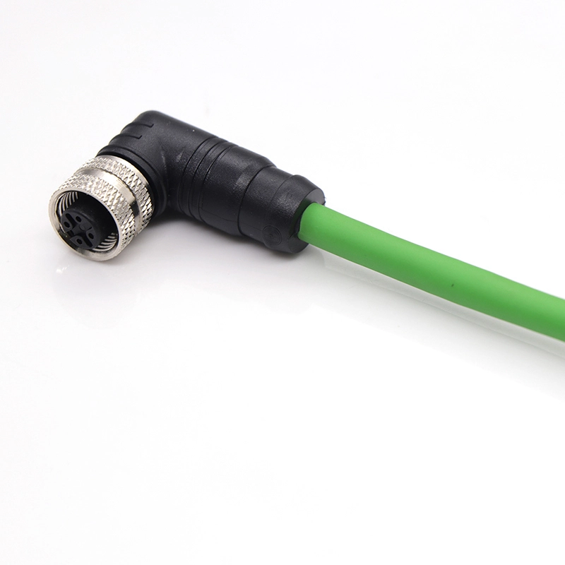 Short Shielded Harness M12I1 Injection Molded Male Female Plug 1